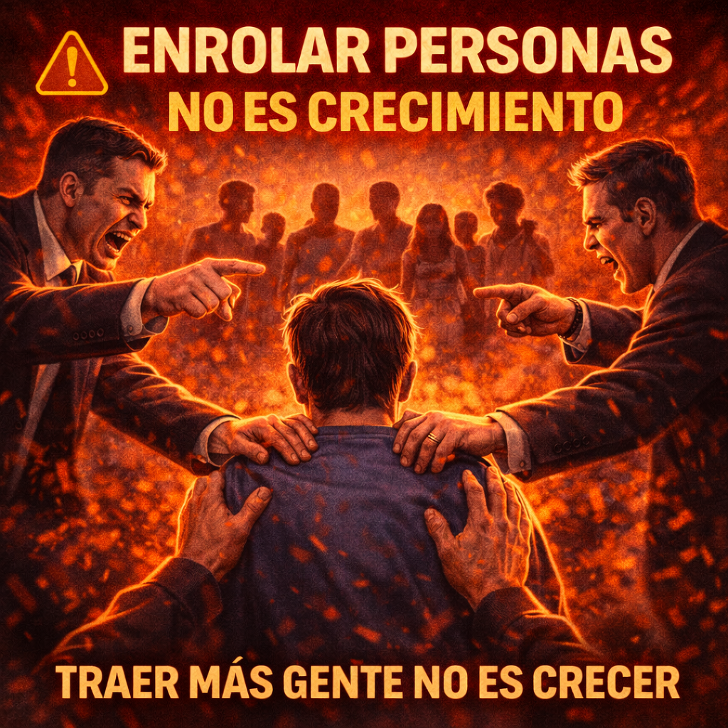 Enrolar personas no es crecimiento
